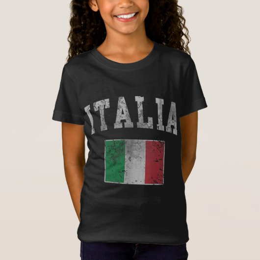 ヴィンテージイタリアンイタリア国旗イタリア Tシャツ (正面)