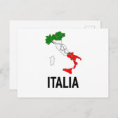 ヴィンテージイタリアンイタリア国旗イタリアItaliano Tシャツ ポストカード (正面/裏面)