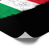 ヴィンテージイタリアンイタリイタリアンア国旗プライド ポスター (角)