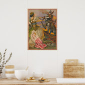 ヴィンテージイタリアンイラストレーション ポスター (キッチン)