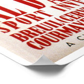 ヴィンテージイタリアンウィンタースポーツスキー旅行広告 ポスター (角)