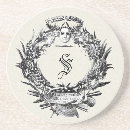 ヴィンテージイタリアンエフェメラフレーム コースター (正面)