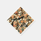 ヴィンテージイタリアングレイハウンドイラストレーション スタンダードカクテルナプキン (角)