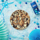 ヴィンテージイタリアングレイハウンドイラストレーション ペーパープレート (パーティー)