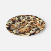 ヴィンテージイタリアングレイハウンドイラストレーション ペーパープレート (アングル)