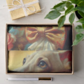 ヴィンテージイタリアングレイハウンド絵を描ドッグ 薄葉紙 (ギフト)