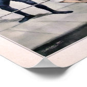 ヴィンテージイタリアンジョンソンジェフリーイラストレーション ポスター (角)