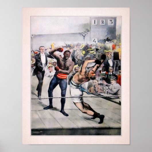 ヴィンテージイタリアンジョンソンジェフリーイラストレーション ポスター (正面)