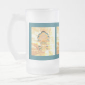 ヴィンテージイタリアンスタイル フロストグラスビールジョッキ (左)