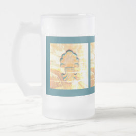 ヴィンテージイタリアンスタイル フロストグラスビールジョッキ