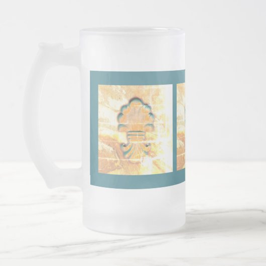 ヴィンテージイタリアンスタイル フロストグラスビールジョッキ (左)