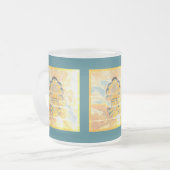 ヴィンテージイタリアンスタイル フロストグラスマグカップ (正面左)