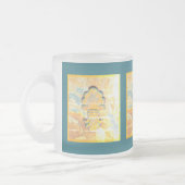 ヴィンテージイタリアンスタイル フロストグラスマグカップ (左)