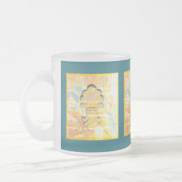 ヴィンテージイタリアンスタイル フロストグラスマグカップ