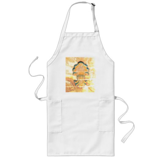 ヴィンテージイタリアンスタイル ロングエプロン (正面)