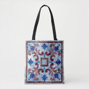 ヴィンテージイタリアンタイル(Moroccan pattern抽象) トートバッグ