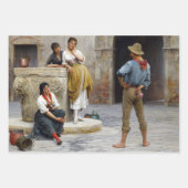 ヴィンテージイタリアンデカップラッピング紙 ラッピングペーパーシート (正面3)