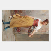 ヴィンテージイタリアンデカップラッピング紙 ラッピングペーパーシート (正面2)