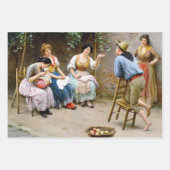 ヴィンテージイタリアンデカップラッピング紙 ラッピングペーパーシート (正面)