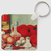 ヴィンテージイタリアントマトオニオンピーパーズキャサップ キーホルダー (裏面)