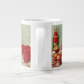 ヴィンテージイタリアントマトオニオンピーパーズキャサップ ジャンボコーヒーマグカップ (裏面)