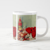 ヴィンテージイタリアントマトオニオンピーパーズキャサップ ジャンボコーヒーマグカップ (右)