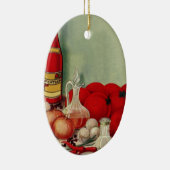 ヴィンテージイタリアントマトオニオンピーパーズキャサップ セラミックオーナメント (右)