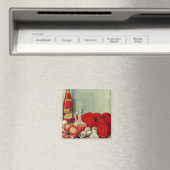 ヴィンテージイタリアントマトオニオンピーパーズキャサップ マグネット (インサイチュ (食洗機))