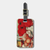 ヴィンテージイタリアントマトオニオンピーパーズキャサップ ラゲッジタグ (正面縦)
