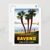 ヴィンテージイタリアンバ広告ヴェノ ポストカード (正面/裏面)