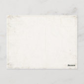 ヴィンテージイタリアンファッションプリント ポストカード (裏面)