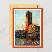 ヴィンテージイタリアンブレシア旅行1910年代1920年代 ポストカード (正面/裏面)