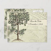 ヴィンテージイタリアンマートル日付の保存 案内ポストカード (正面/裏面)