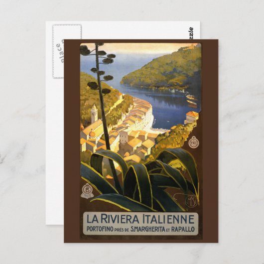 ヴィンテージイタリアンリビエライタリアポストカード ポストカード (正面/裏面)