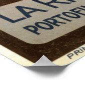 ヴィンテージイタリアンリビエラポルトフィノトラベル ポスター (角)