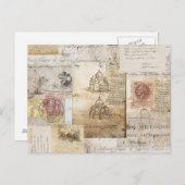 ヴィンテージイタリアンローマ大聖堂はがき ポストカード (正面/裏面)