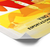 ヴィンテージイタリアンワインポスター ポスター (角)