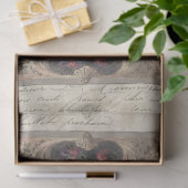 ヴィンテージイタリアン天井ブルゴーニュフローラ切り離 薄葉紙 (ギフト)