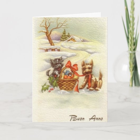 ヴィンテージイタリアン年賀状 シーズンカード (正面)