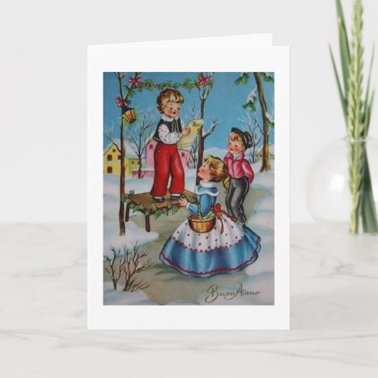 ヴィンテージイタリアン年賀状 シーズンカード (正面)