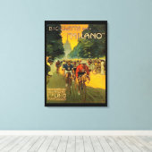 ヴィンテージイタリアン広告 キャンバスプリント (インサイチュ (ウッドフロア))