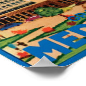 ヴィンテージイタリアン旅行広告 ポスター (角)