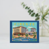 ヴィンテージイタリアン旅行広告 ポストカード (スタンド正面)