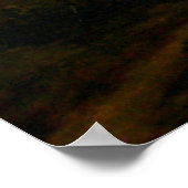 ヴィンテージイタリアン景観と遺跡のポスター ポスター (角)