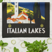 ヴィンテージイタリアン湖ハンドタオル キッチンタオル (折り畳み)