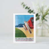 ヴィンテージイタリアン1920年代レーシングカーグランプリ ポストカード (スタンド正面)