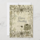 ヴィンテージイタリアン ヴェルディグリスのウェディング招待状 招待状 (裏面)