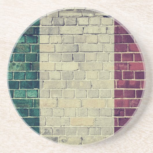 ヴィンテージイタリア国旗 コースター (正面)