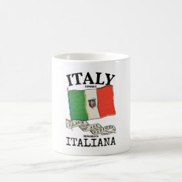 ヴィンテージイタリア国旗 コーヒーマグカップ
