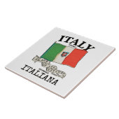 ヴィンテージイタリア国旗 タイル (側面)